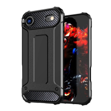 Gigapack Defender szilikon telefonvédő (ütésállóság, légpárnás sarok, fémhatás) FEKETE Apple iPhone 17 Air tok és táska