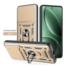 Gigapack Defender szilikon telefonvédő (ütésállóság, tartógyűrű, kameravédő) ARANY Xiaomi Poco F7 Pro tok és táska