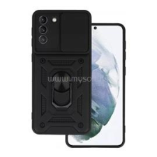 Gigapack Defender szilikon telefonvédő (ütésállóság, tartógyűrű, kameravédő) FEKETE (GP-136554) tok és táska