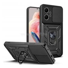 Gigapack Defender szilikon telefonvédő (ütésállóság, tartógyűrű, kameravédő) FEKETE (GP-138562) tok és táska