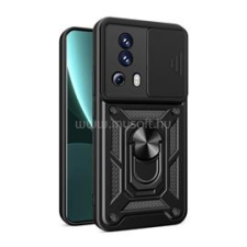 Gigapack Defender szilikon telefonvédő (ütésállóság, tartógyűrű, kameravédő) FEKETE (GP-139344) tok és táska