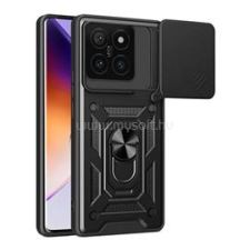 Gigapack Defender szilikon telefonvédő (ütésállóság, tartógyűrű, kameravédő) FEKETE (GP-162897) tok és táska