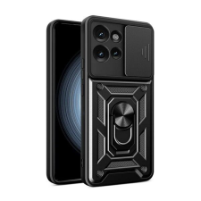 Gigapack Defender szilikon telefonvédő (ütésállóság, tartógyűrű, kameravédő) FEKETE Motorola Edge 50 5G tok és táska
