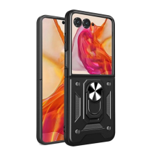 Gigapack Defender szilikon telefonvédő (ütésállóság, tartógyűrű, kameravédő) FEKETE Motorola Razr 50 tok és táska