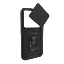 Gigapack Defender szilikon telefonvédő (ütésállóság, tartógyűrű, kameravédő) FEKETE Nothing Phone (2a) tok és táska