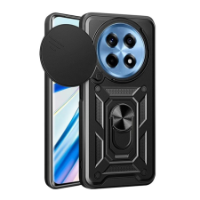 Gigapack Defender szilikon telefonvédő (ütésállóság, tartógyűrű, kameravédő) FEKETE OnePlus 12R 5g tok és táska