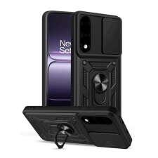 Gigapack Defender szilikon telefonvédő (ütésállóság, tartógyűrű, kameravédő) FEKETE OnePlus Nord 5 tok és táska