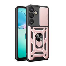 Gigapack Defender szilikon telefonvédő (ütésállóság, tartógyűrű, kameravédő) ROZÉARANY Samsung Galaxy S25 (SM-S931) tok és táska