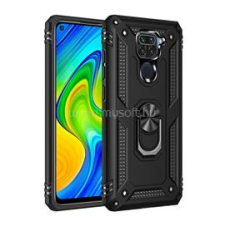 Gigapack Defender szilikon telefonvédő (ütésállóság, tartógyűrű, mágneses) FEKETE (GP-99802) tok és táska