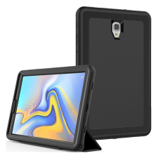 Gigapack Defender telefonvédő gumi (FLIP előlap, műanyag belső, TRIFOLD asztali tartó funkció, közepesen ütésálló) FEKETE [Samsung Galaxy Tab A 10.5 LTE (2018) SM-T595] (5996457839759) tablet tok