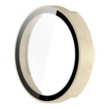 Gigapack Garmin Lily 2 műanyag keret (bumper, ütésállóság + kijelzővédő üveg) bézs okosóra kellék