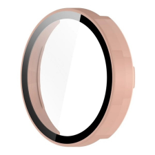 Gigapack Garmin Lily 2 műanyag keret (bumper, ütésállóság + kijelzővédő üveg) rózsaszín okosóra kellék