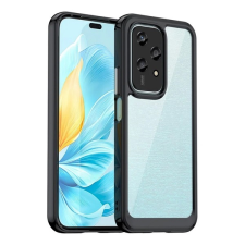 Gigapack Honor 200 Lite szilikon telefonvédő (ütésállóság, átlátszó hátlap) fekete mobiltelefon kellék