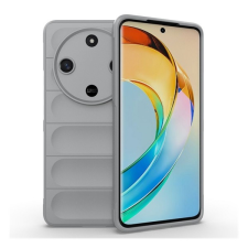 Gigapack Honor Magic6 Lite 5G szilikon telefonvédő (ütésállóság, kameravédő, 3d) világosszürke tok és táska