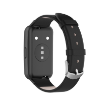 Gigapack Huawei Band 7 Bőr szíj - Fekete (GP-126426) okosóra kellék