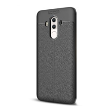 Gigapack Huawei Mate 10 Pro Szilikon telefonvédő (bőr hatású, varrás minta, fekete) tok és táska