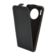 Gigapack Huawei Mate 30 tok álló (Flip, lefelé nyíló, szilikon tartó) fekete tok és táska