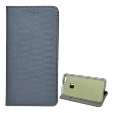 Gigapack Huawei P10 Lite tok álló (Flip, oldalra nyíló, rombusz minta) szürke tok és táska