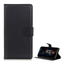 Gigapack Huawei P40 Lite E / Y7p tok álló (Flip, oldalra nyíló, prémium) fekete tok és táska