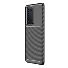 Gigapack Huawei P40 Pro Szilikon telefonvédő (légpárnás sarok, karbon minta, fekete) tok és táska