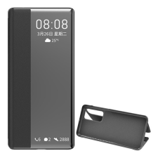Gigapack Huawei P40 tok álló (Flip, oldalra nyíló, hívószámkijelzés, Window) fekete tok és táska