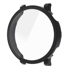 Gigapack Huawei Watch GT 5 46mm Műanyag keret (BUMPER, ütésállóság + kijelzővédő üveg) FEKETE okosóra kellék