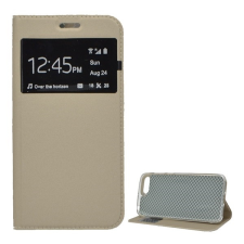 Gigapack Huawei Y6 (2018) tok álló (Flip, oldalra nyíló) arany tok és táska