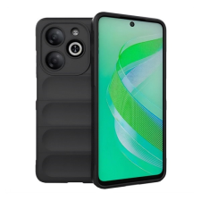 Gigapack Infinix Smart 8 (X6525) szilikon telefonvédő (ütésállóság, kameravédő, 3d) fekete mobiltelefon kellék