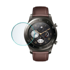 Gigapack Képernyővédő üveg (2.5D lekerekített szél, karcálló, 9H, NEM íves) ÁTLÁTSZÓ [Huawei Watch 2 Pro] (5996457782390) okosóra kellék