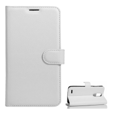 Gigapack LG K10 (2017) M250n tok álló (Flip, oldalra nyíló, prémium) fehér tok és táska