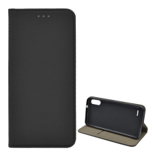 Gigapack LG K22 (LMK200HM) tok álló (Flip, oldalra nyíló, rombusz minta) fekete tok és táska