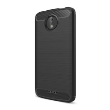 Gigapack Motorola Moto C+ Szilikon telefonvédő (légpárnás sarok, szálcsiszolt, karbon minta, fekete) tok és táska