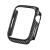 Gigapack Műanyag keret (BUMPER, ütésálló, karbon minta) FEKETE [Apple Watch Series 7 45mm] (5996591132457)