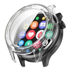 Gigapack Műanyag keret (BUMPER, ütésállóság + kijelzővédő üveg) ÁTLÁTSZÓ (GP-167161) okosóra kellék