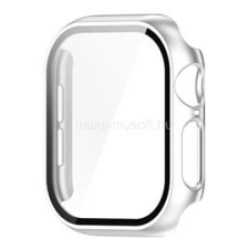 Gigapack Műanyag keret (BUMPER, ütésállóság + kijelzővédő üveg) EZÜST (GP-162657) okosóra kellék