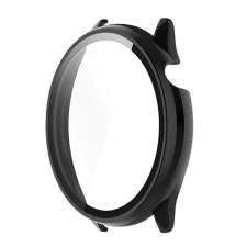 Gigapack Műanyag keret (BUMPER, ütésállóság + kijelzővédő üveg) FEKETE Amazfit GTR Mini okosóra kellék