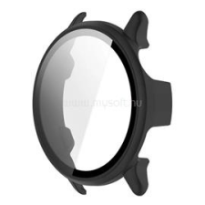 Gigapack Műanyag keret (BUMPER, ütésállóság + kijelzővédő üveg) FEKETE (GP-169918) okosóra kellék