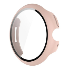 Gigapack Műanyag keret (BUMPER, ütésállóság + kijelzővédő üveg) RÓZSASZÍN Google Pixel Watch 3 45mm mobiltelefon kellék