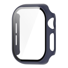 Gigapack Műanyag keret (BUMPER, ütésállóság + kijelzővédő üveg) SÖTÉTKÉK Apple Watch Series 10 46mm okosóra kellék