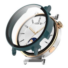Gigapack Műanyag keret (BUMPER, ütésállóság + kijelzővédő üveg) SÖTÉTZÖLD Huawei Watch GT 4 41mm okosóra kellék