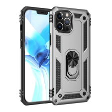 Gigapack műanyag telefonvédő (közepesen ütésálló, Apple iPhone 12 Pro Max szilikon belső) szürke tok és táska