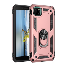 Gigapack műanyag telefonvédő (közepesen ütésálló, Honor 9S szilikon belső) rozéarany tok és táska