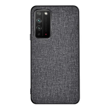 Gigapack műanyag telefonvédő (közepesen ütésálló, Honor X10 szilikon keret, textil hátlap) szürke tok és táska