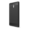 Gigapack Nokia 3 Szálcsiszolt Szilikon Tok - Fekete