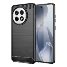 Gigapack OnePlus 13R 5G szilikon telefonvédő (ütésállóság, légpárnás sarok, szálcsiszolt, karbon minta) fekete tok és táska