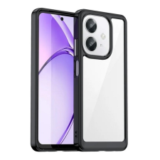 Gigapack Oppo A40M szilikon telefonvédő (ütésállóság, átlátszó hátlap) fekete tok és táska