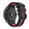 Gigapack Pótszíj (egyedi méret, 20 mm, szilikon, állítható, fekete csat, QuickFit csatlakozás) FEKETE / RÓZSASZÍN Garmin Fenix 5S, Garmin Fenix 5S Plus, Garmin Fenix 6S Pro, Garmin Fenix 6S Sapphire,