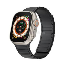 Gigapack Pótszíj (egyedi méret, kicsi, szilikon, 3D, mágneses) FEKETE (GP-163471) okosóra kellék