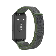 Gigapack Pótszíj (egyedi méret, nylon, tépőzáras, légáteresztő) SÖTÉTZÖLD Huawei Band 7 okosóra kellék