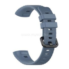 Gigapack Pótszíj (egyedi méret, szilikon, csíkos) SÖTÉTKÉK (GP-27409) okosóra kellék